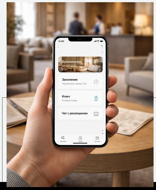 Мобильное приложение для гостей отеля в Георгиевске, управление сервисом